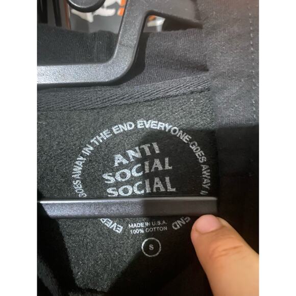 Anti Social Social Club Funky Forest Hoodie Size Small - Picture 4 of 6